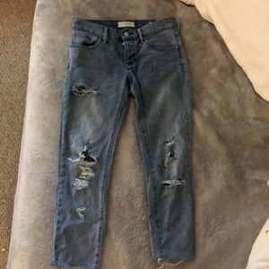 PacSun ripped girlfriend jeans
